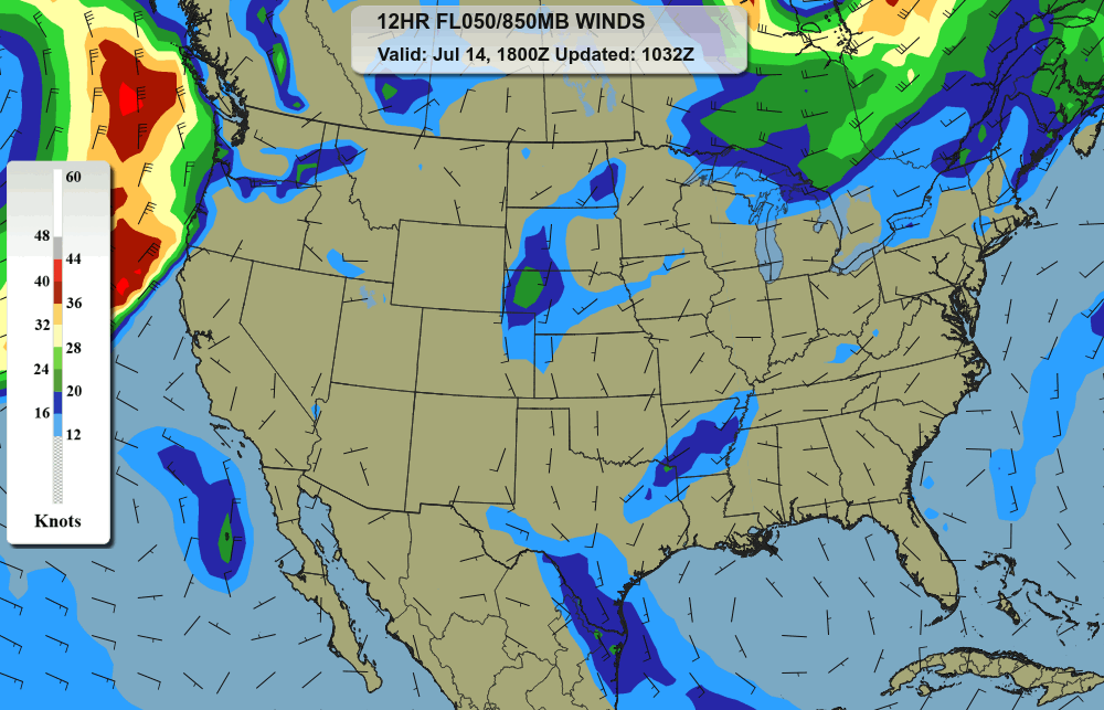 Winds/Temps Aloft (Current) - FL050