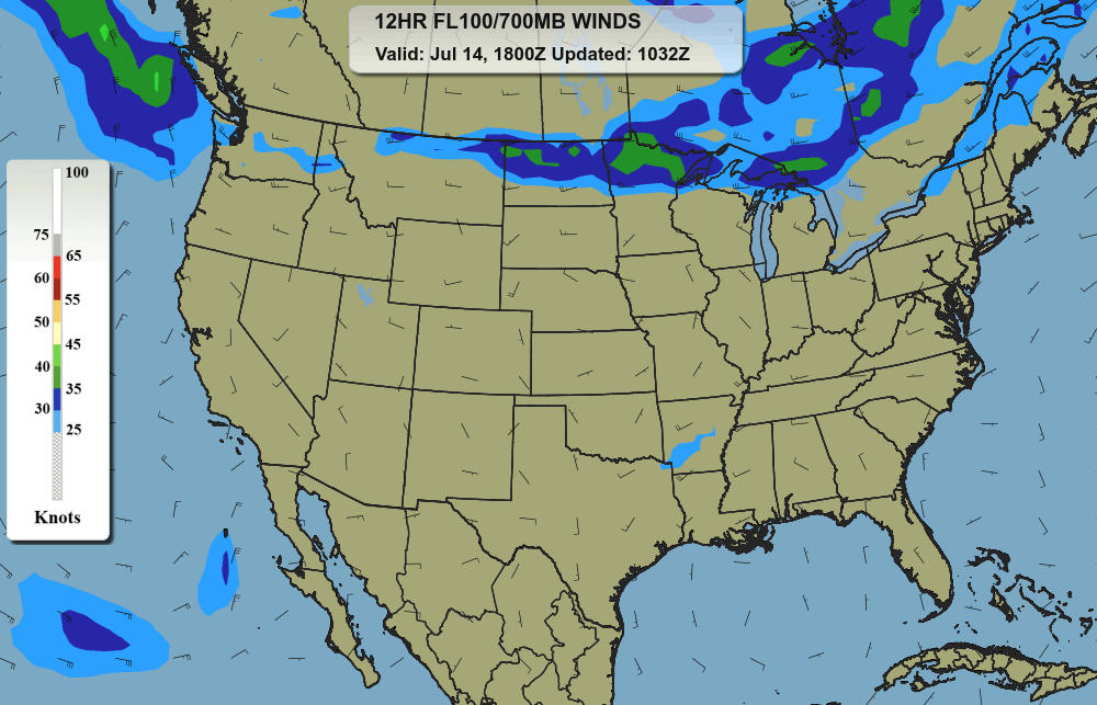 Winds/Temps Aloft (Current) - FL100