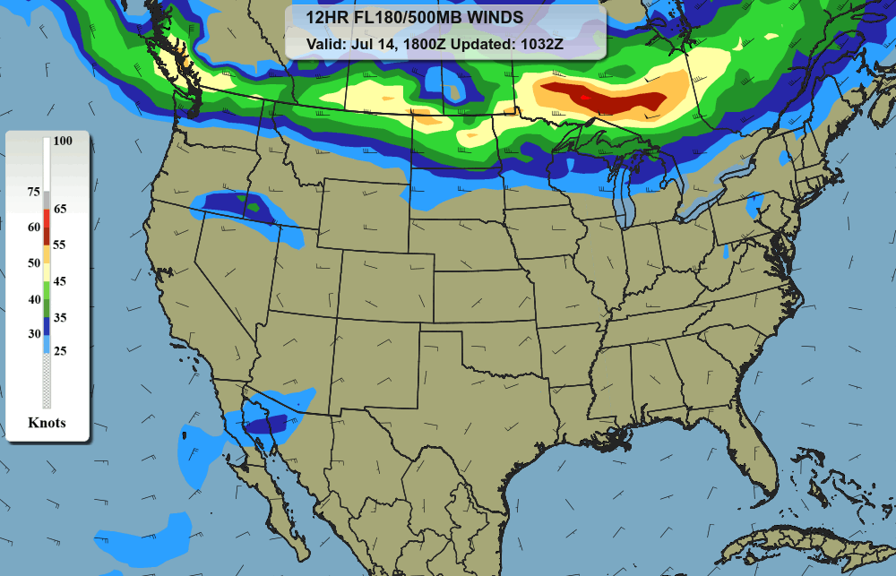 Winds/Temps Aloft (Current) - FL180