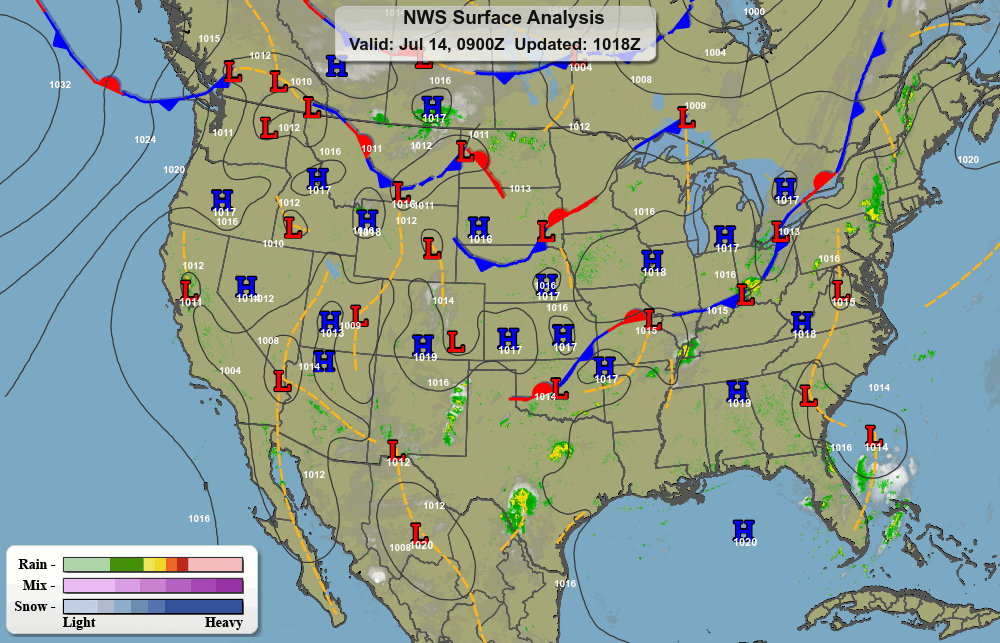 Surface Prog Chart - Analysis